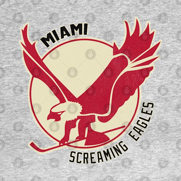 Retro Miami Screaming Eagles Hockey 1972 by LocalZonly